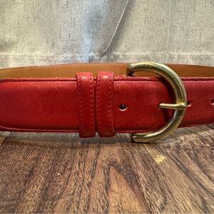 Vintage Coach Red Belt Sz L